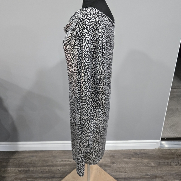 🐢 Michael Michael Kors Silver Shimmer Midi Dress Size XXL - Picture 5 of 13